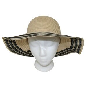 Kangol Sheer Diva Wide Brim Sun Hat Womens Small Vacation Beach Pool Resort Wear